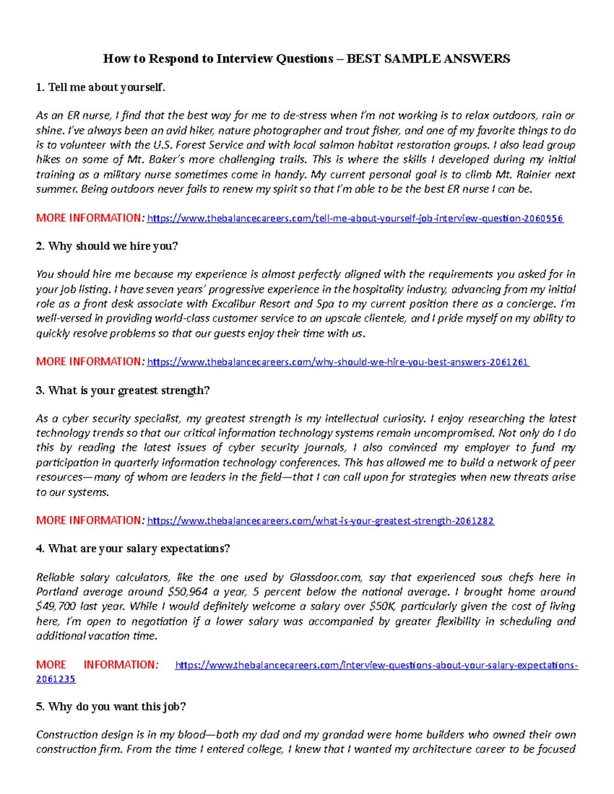 U1 t1-How to Respond Interview Questions - How to Respond to Interview ...