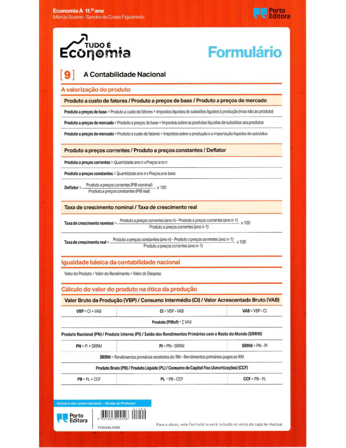Formulario 11 ano - Formulário completo 11 ano - Economia C - Studocu