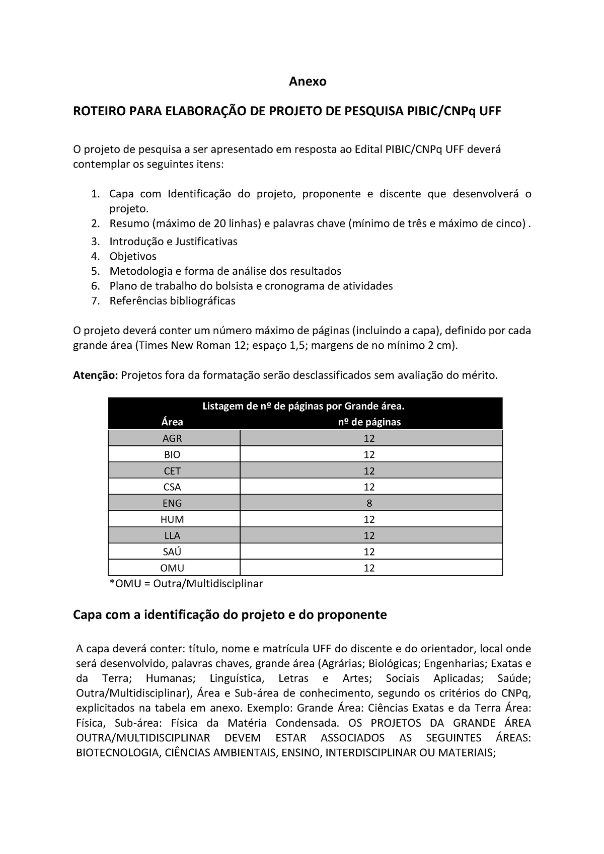 Roteiro Projeto Pesquisa Pibic Anexo Roteiro Para ElaboraÇÃo De Projeto De Pesquisa Pibiccnpq 8355