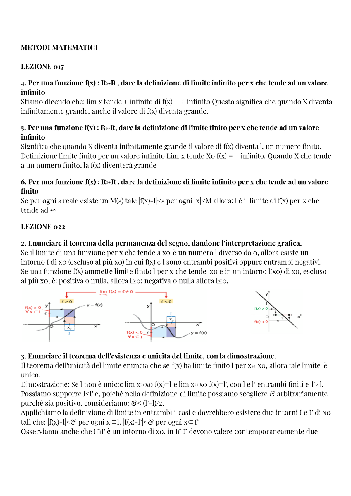 Metodi Matematici Aperte - METODI MATEMATICI LEZIONE 017 Per Una ...