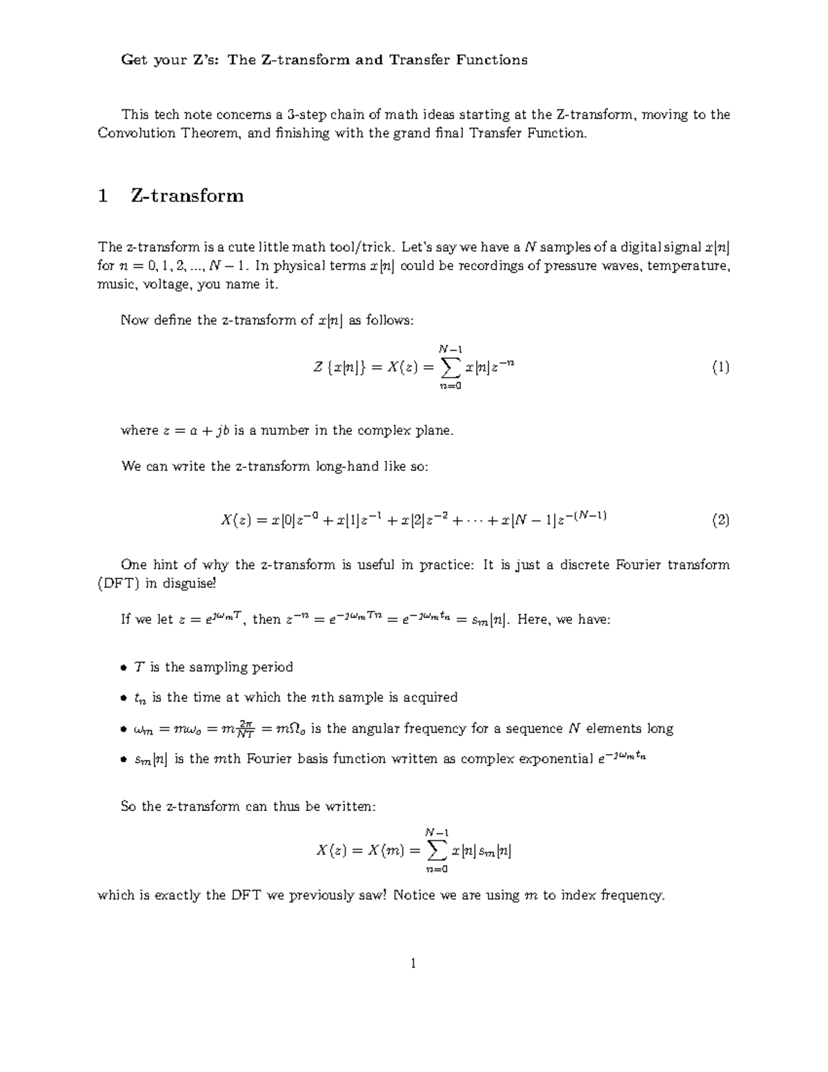 Ztransform - important topic of The z transform - Get your Z’s: The Z ...