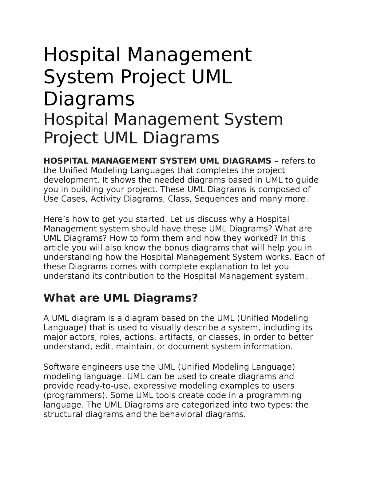 hospital-management-system-project-report-pdfcoffee-com