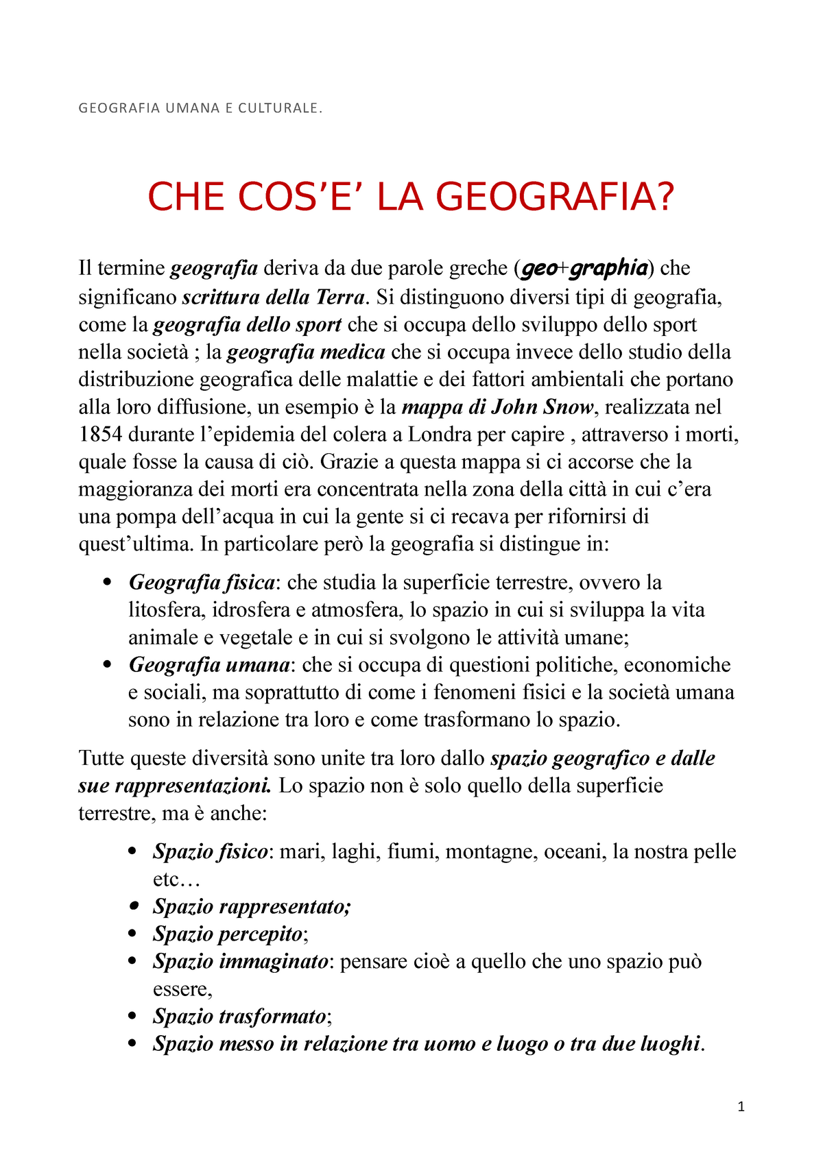 Geografia Umana E Culturale (Salvataggio Automatico) - GEOGRAFIA UMANA ...