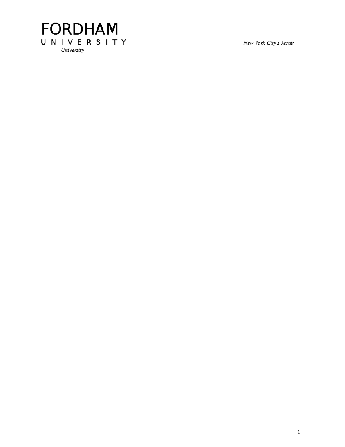 Revised Consent Form Template Adults FORDHAM U N I V E R S I T Y