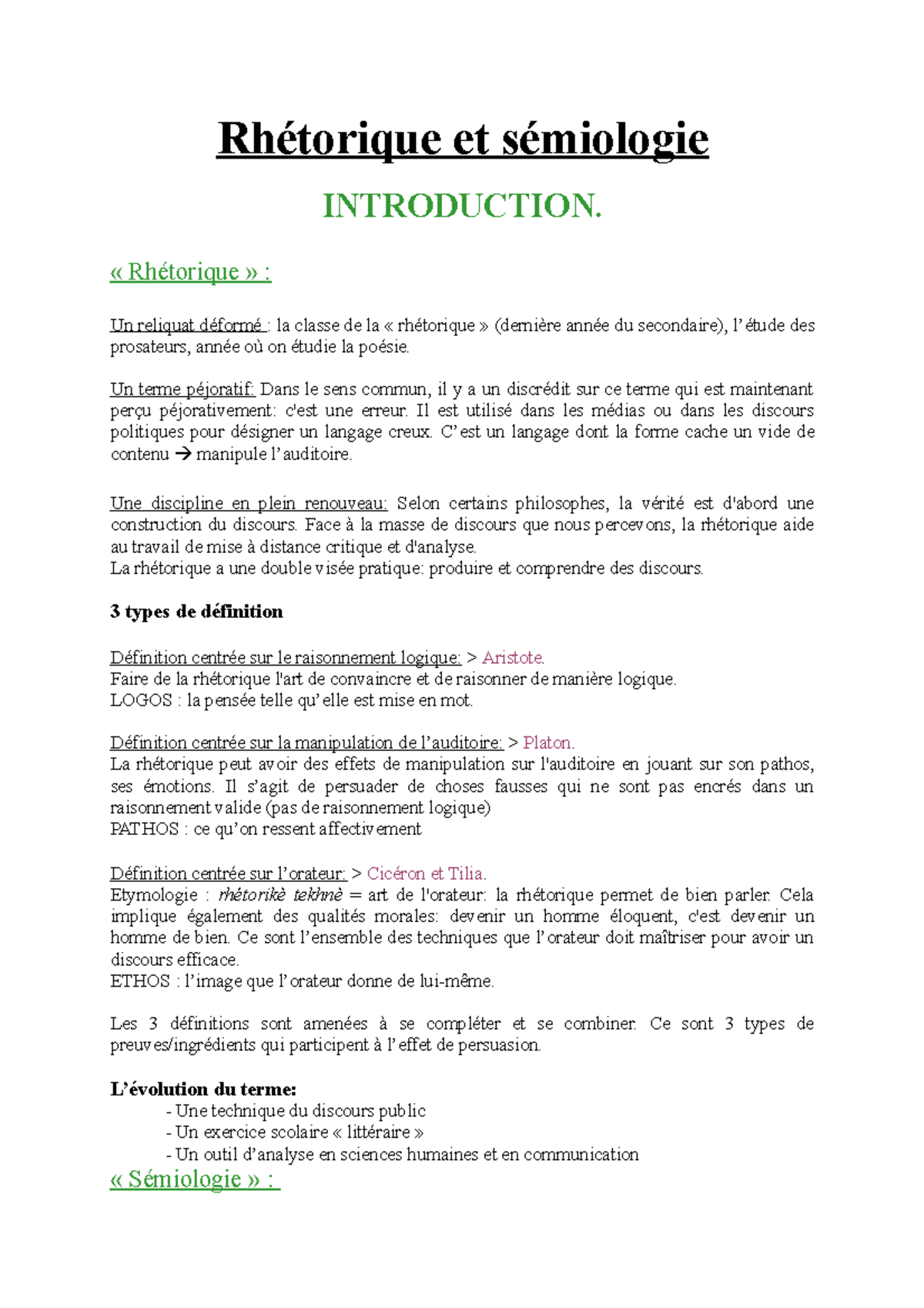 La Rhétorique Cours Pdf _ Cours Rhétorique Et Argumentation – NYSNIB