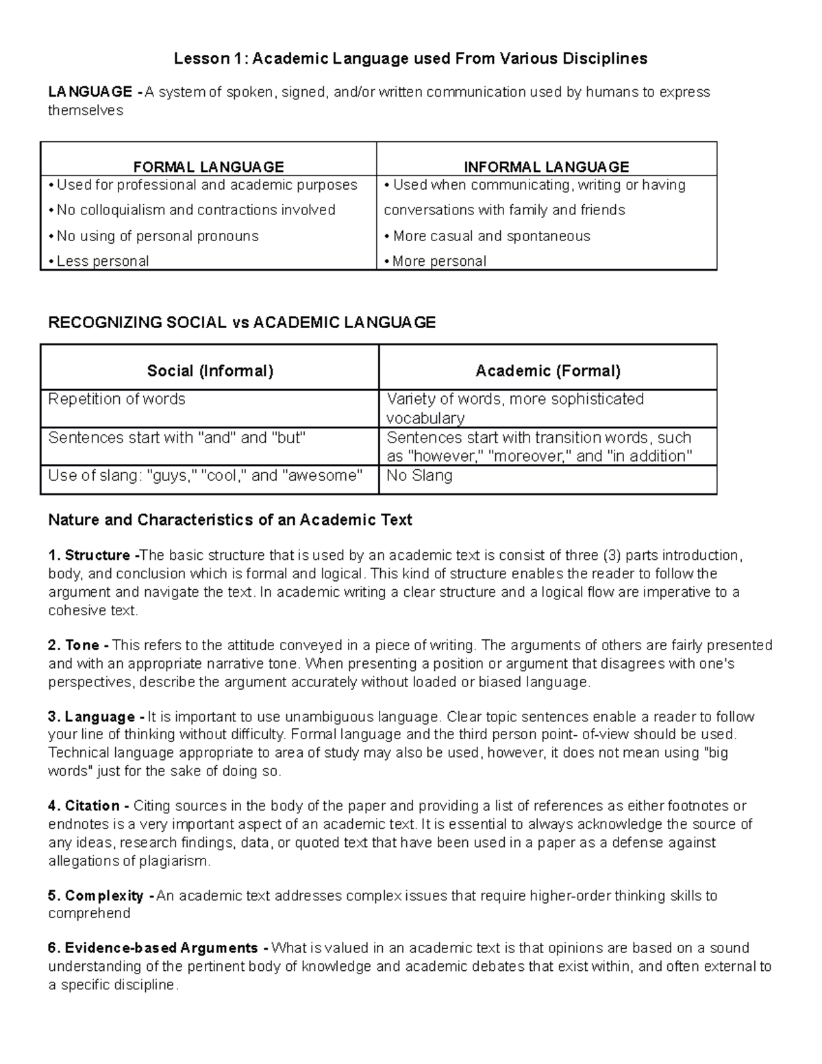 Eapp Lesson 1 - ANHhaooiiodoiwqhodf 0iwrhgioweh - Lesson 1: Academic ...