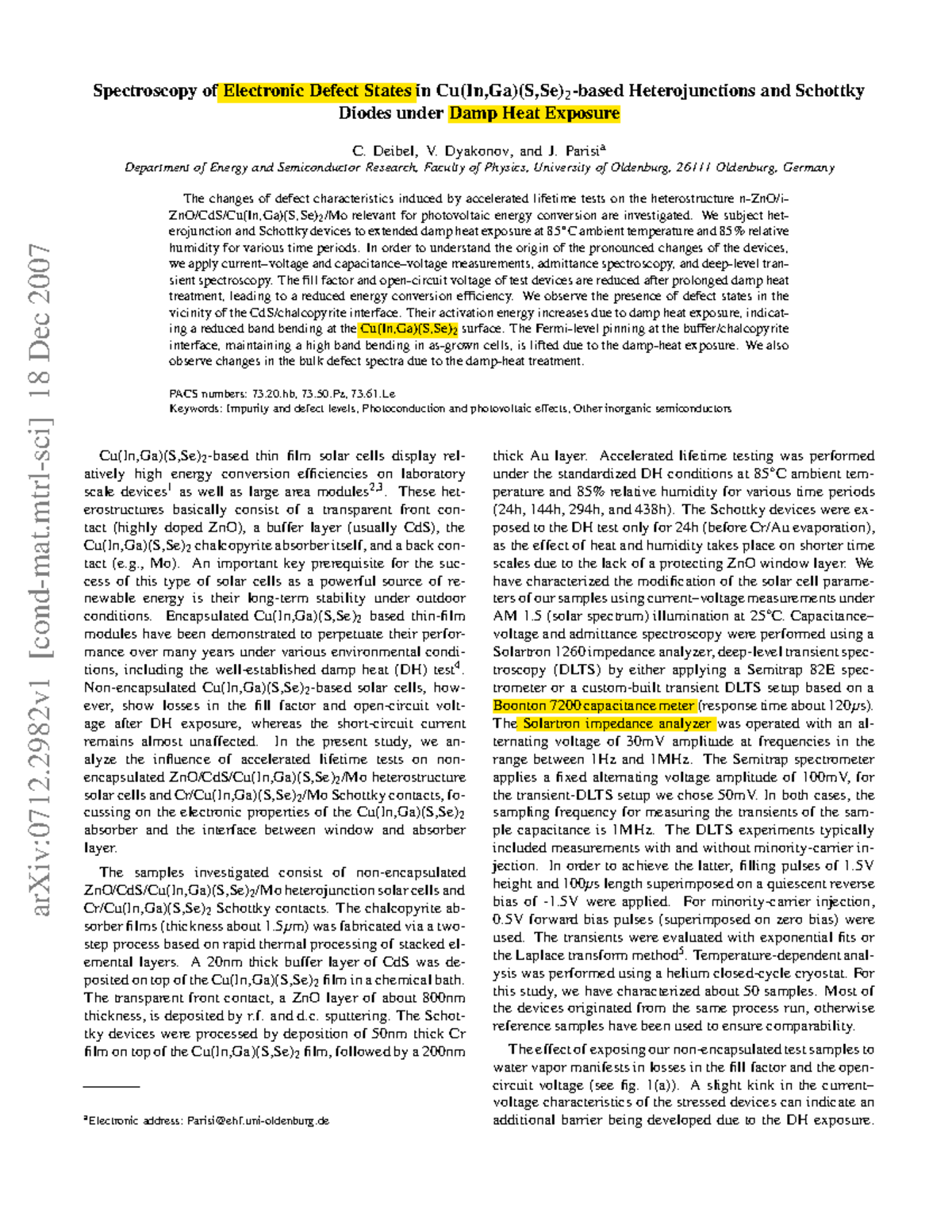 0712.2982 - Spectroscopy Of Electronic Defect States - ArXiv:0712 [cond ...