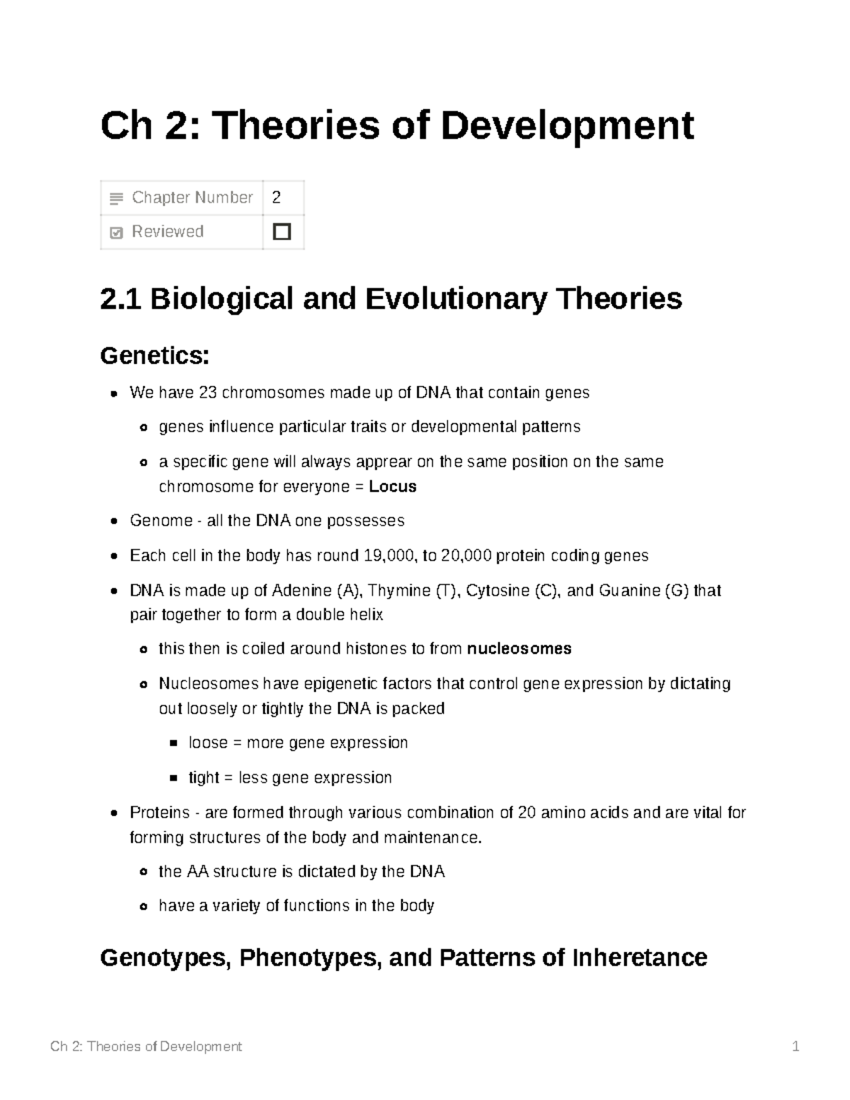 Ch 2 Theories Of Development - Ch 2: Theories Of Development Chapter ...