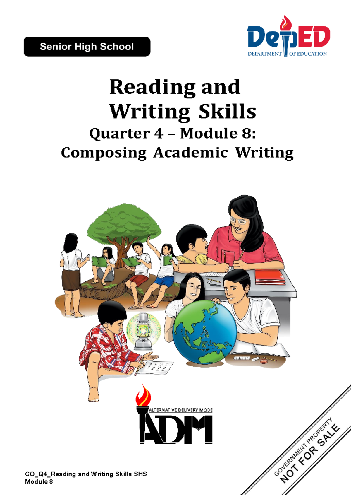 Module8 ReadingandWritingSkills Reading and Writing Skills Quarter 4 Module 8 Composing