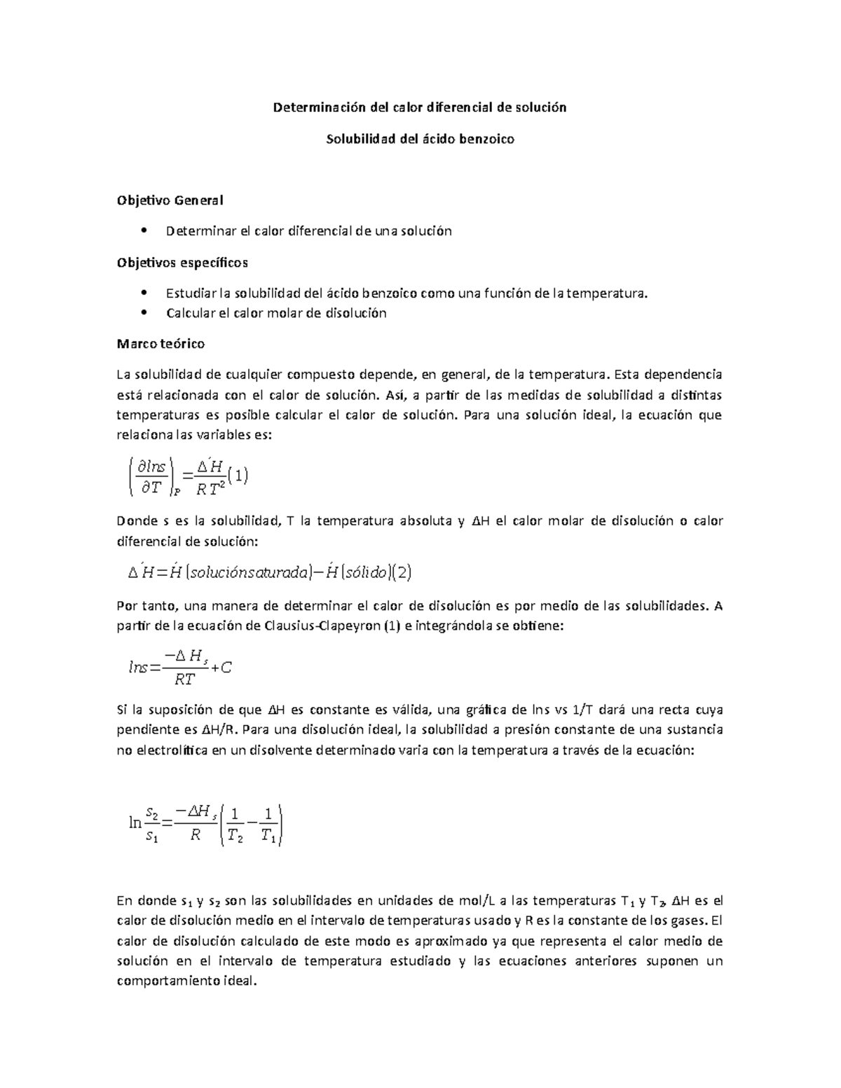 Práctica N°7. Determinación Del Calor Diferencial De Solución ...