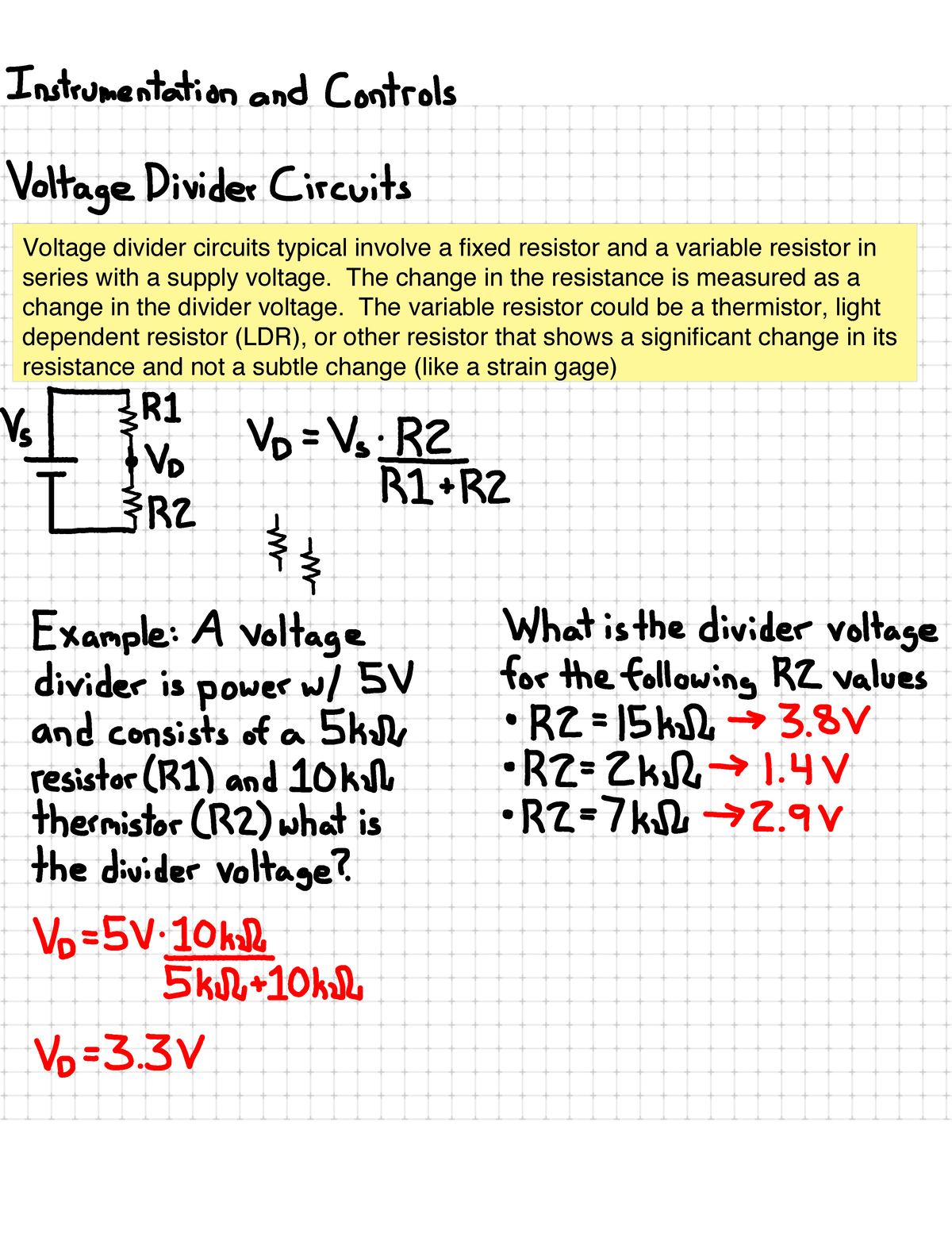 IC 2014 Dividers And Bridges - Voltage Divider Circuits Typical Involve ...