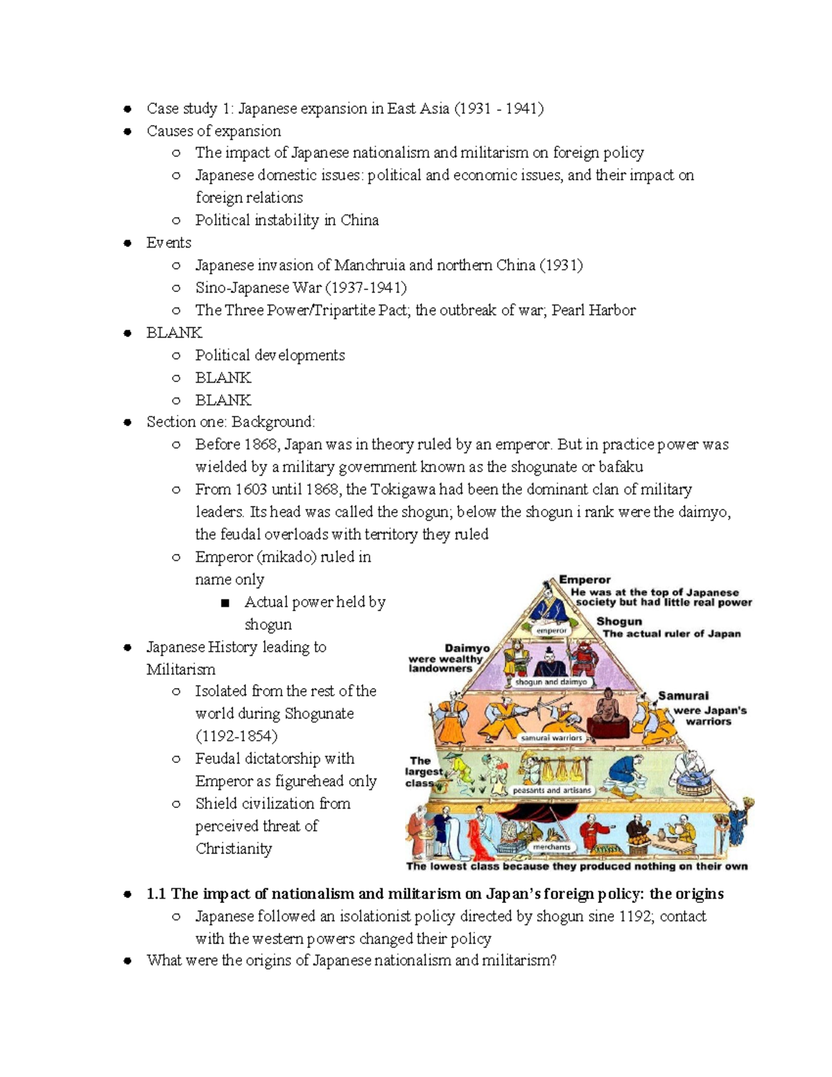 Japanese Expansion In East Asia Ib History