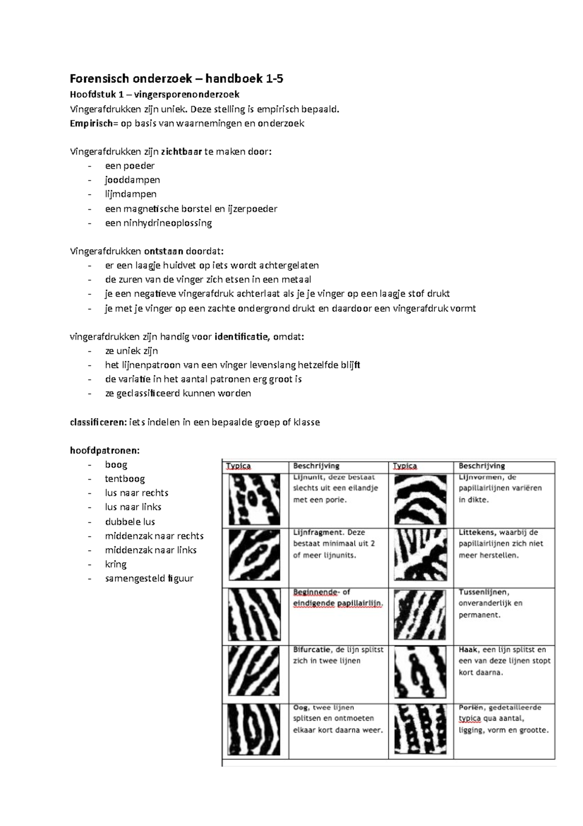 Nlt Samenvatting Handboek 1-5 - Forensisch Onderzoek – Handboek 1 ...