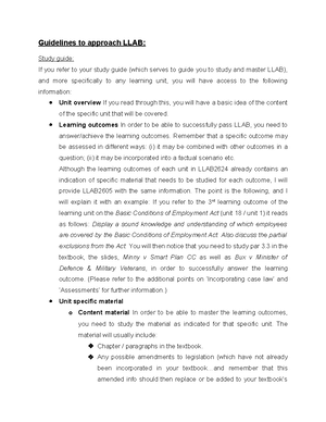Labour LAW TEST Material - 3 BASIC CONDITIONS OF EMPLOYMENT MINIMUM ...