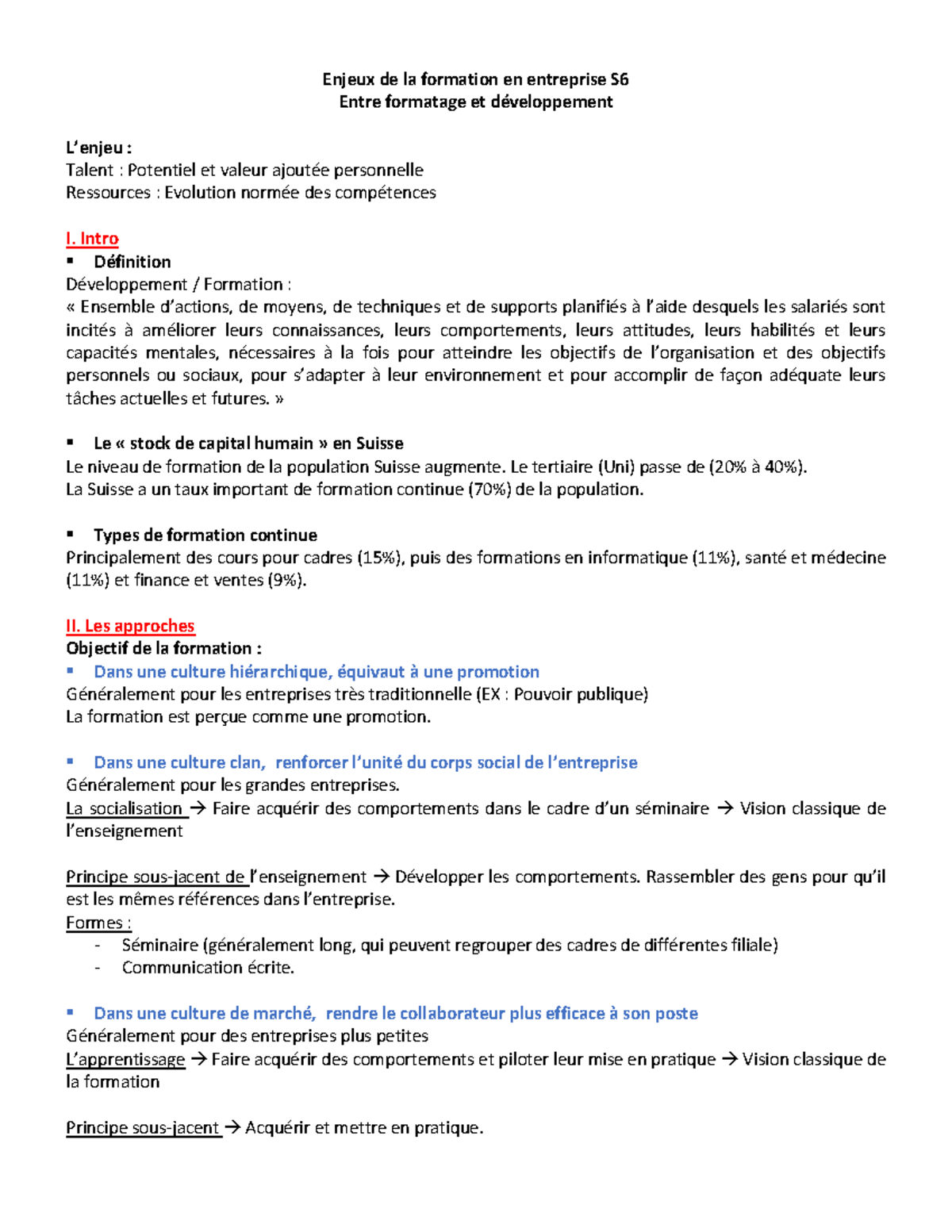6 - Enjeux de la formation en entreprise - Enjeux de la formation en ...