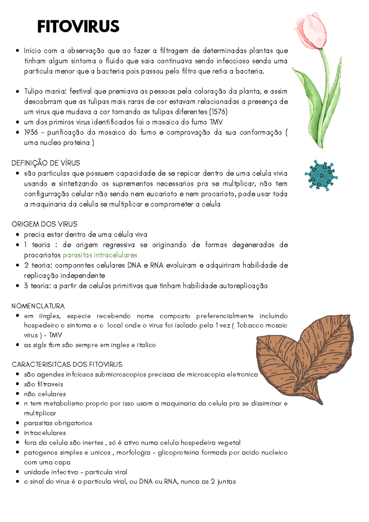 Fitovirus - Inicio com a observação que ao fazer a filtragem de ...