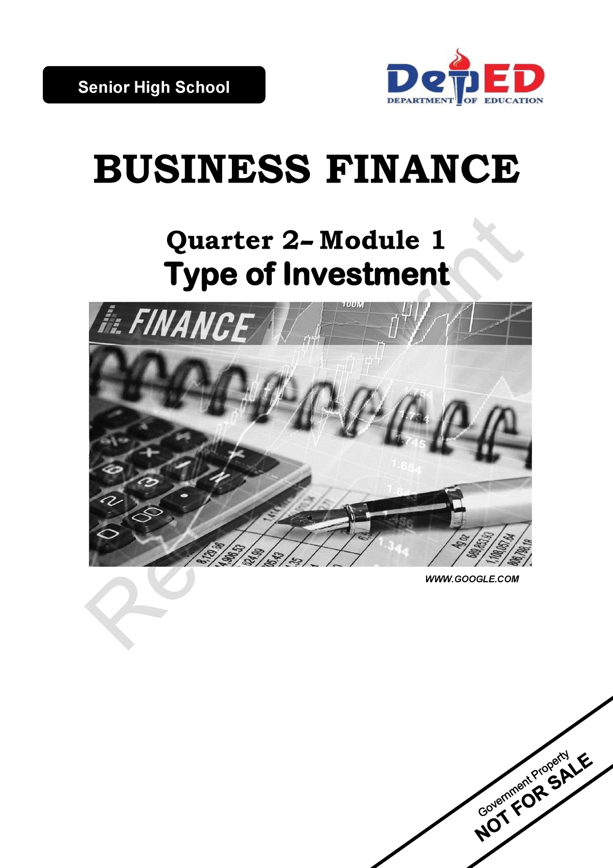 Business Finance 12 Q2 Mod1 Type-of-Investments V5 - BUSINESS FINANCE ...