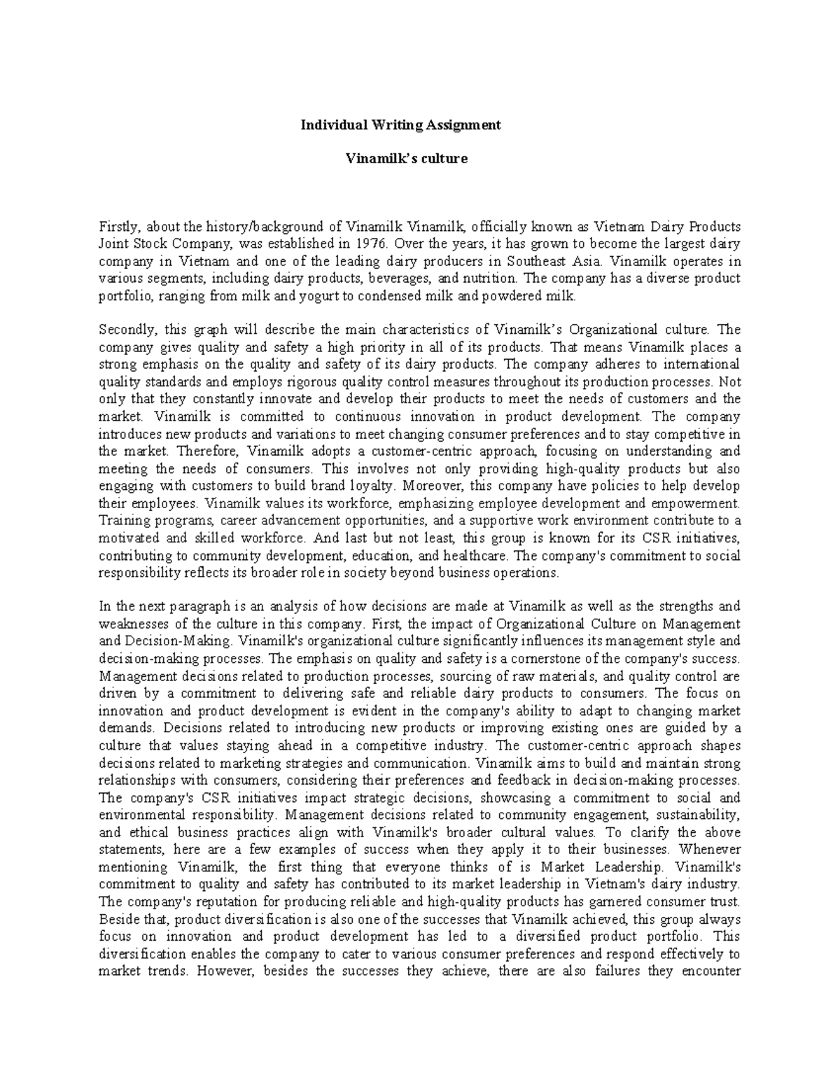 Individual-Writing-Assignment-MGT - Individual Writing Assignment ...