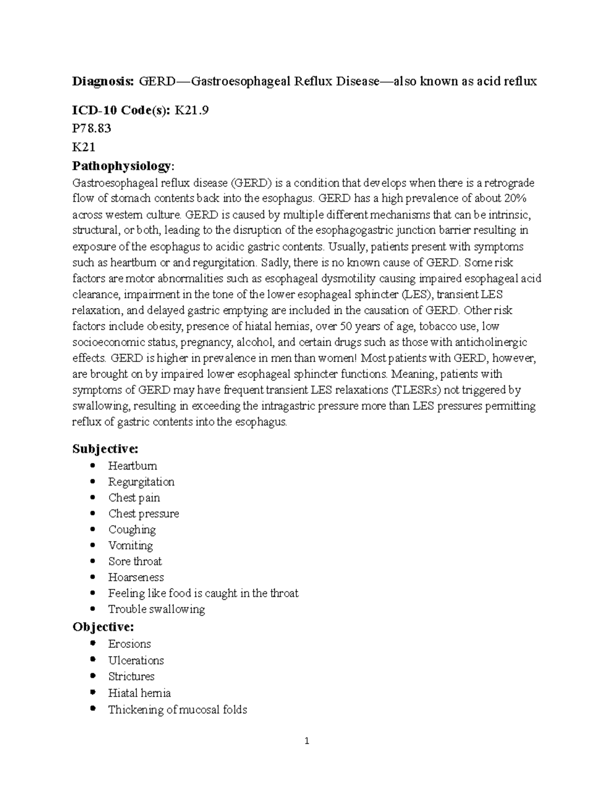 GERD discussion post n/a Diagnosis GERD—Gastroesophageal Reflux