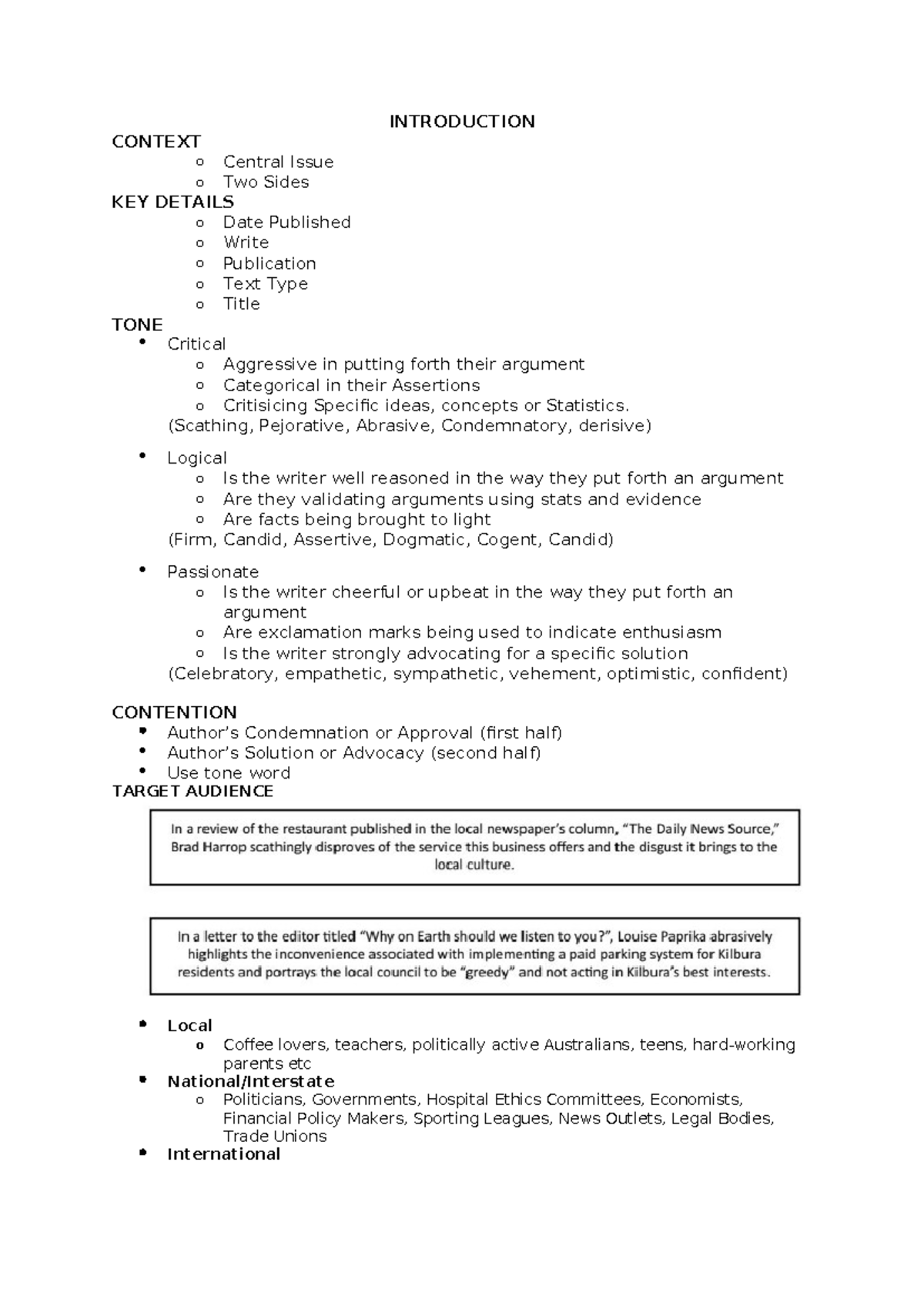 AA Exam Tricks Doc - hello buddy - INTRODUCTION CONTEXT o Central Issue ...