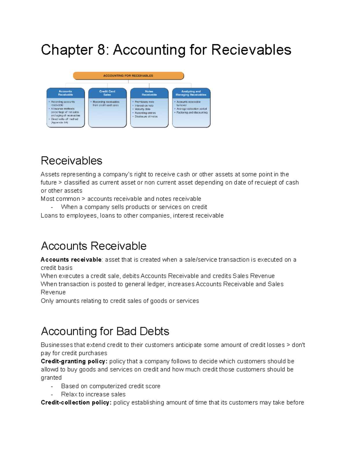 Chapter 8 Accounting For Recievables - Chapter 8: Accounting For ...