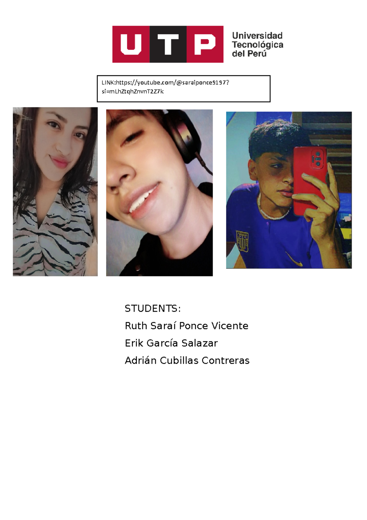 WEEK 9 TA UTP - Semana 9 Inglés , Utp - LINK:youtube/@saraiponce9197 ...