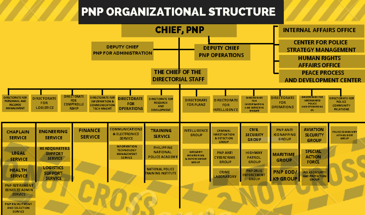 PNP Organizational Structure PNP ORGANIZATIONAL STRUCTURE CHIEF, PNP