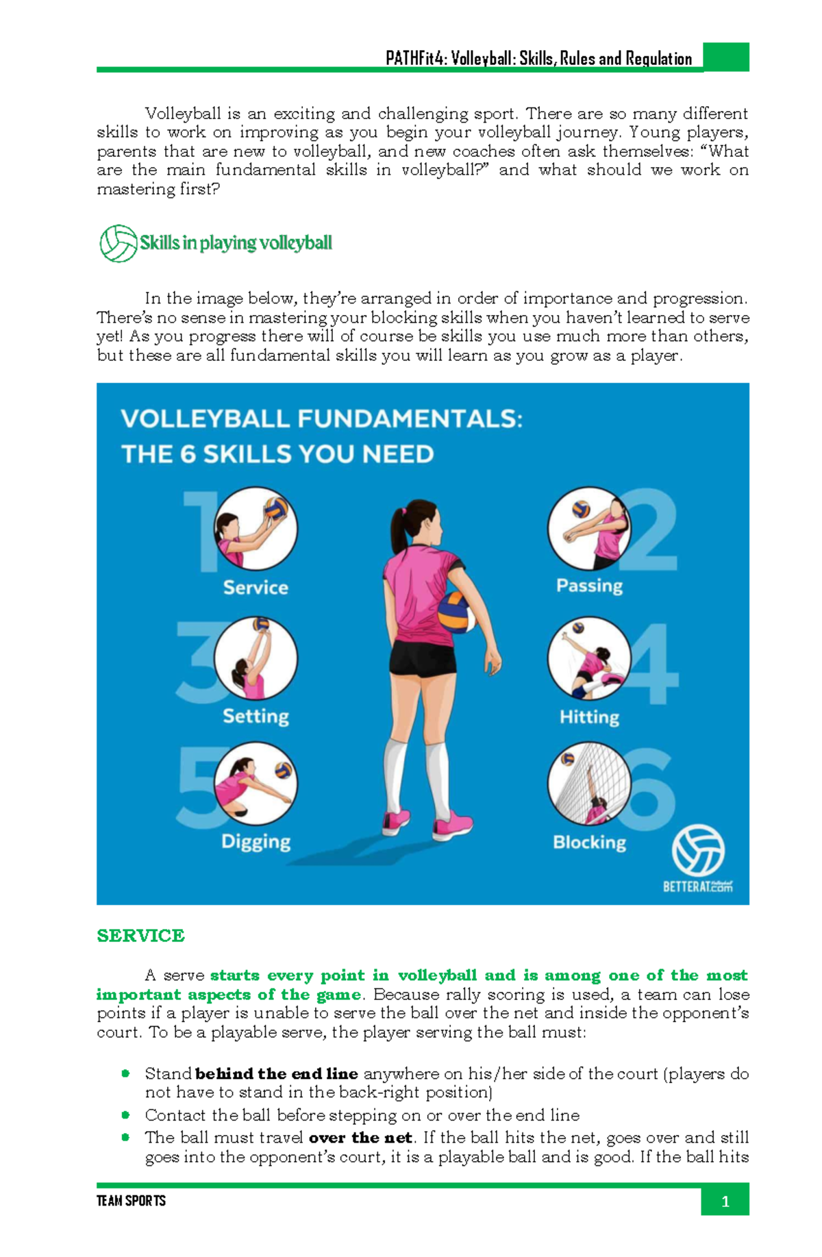 Volleyball L2 - none - Volleyball is an exciting and challenging sport ...