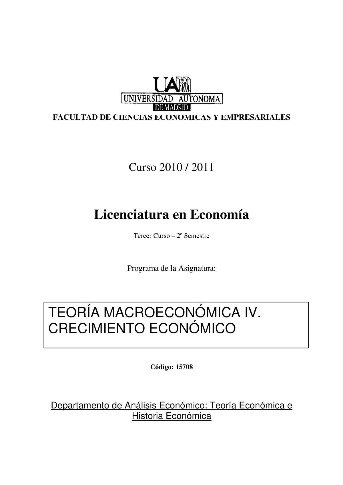 15708 Teor A Macroecon Mica IV Apuntes 2021 Macro - FACULTAD DE ...