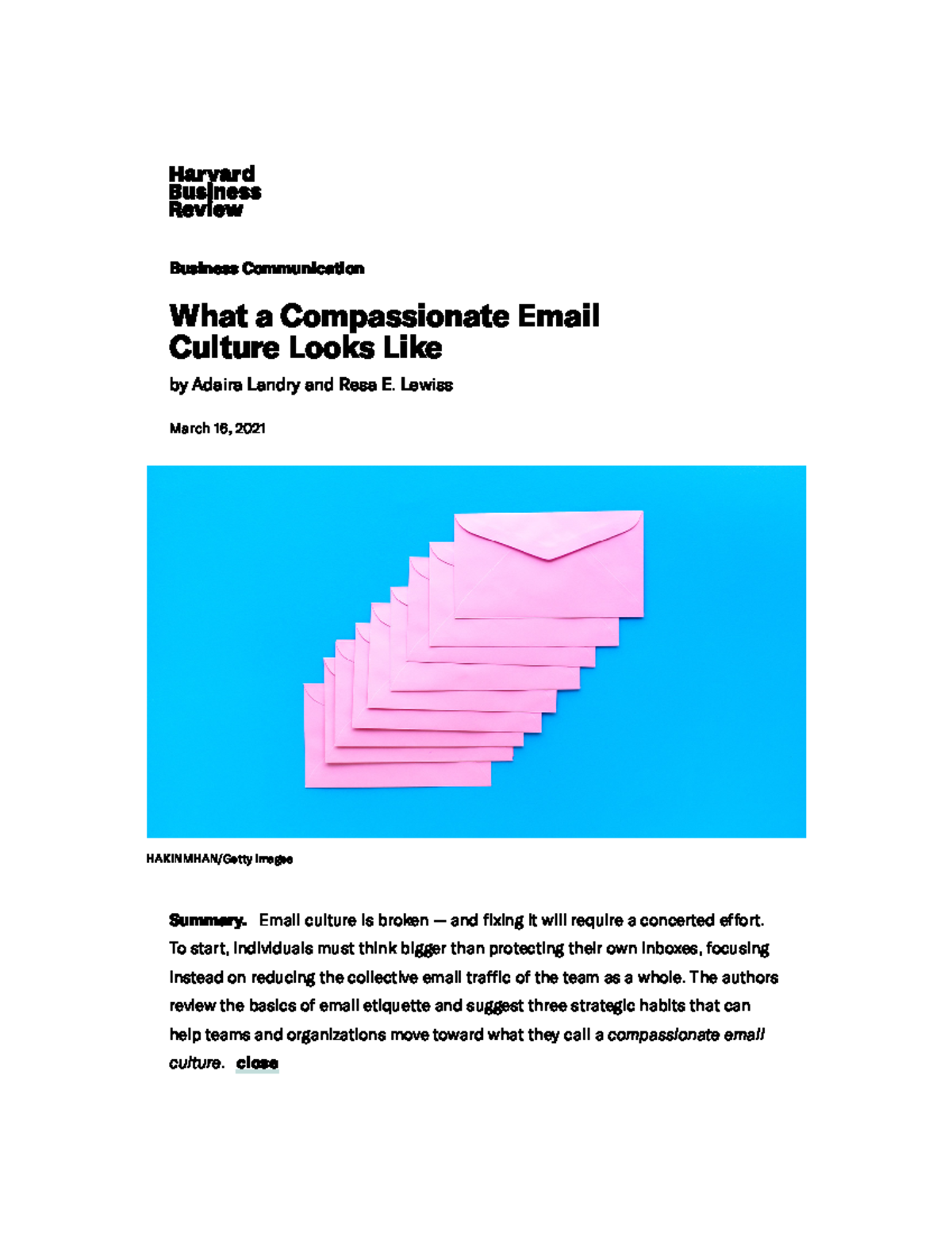 What a Compassionate Email Culture Looks Like - Business Communication ...