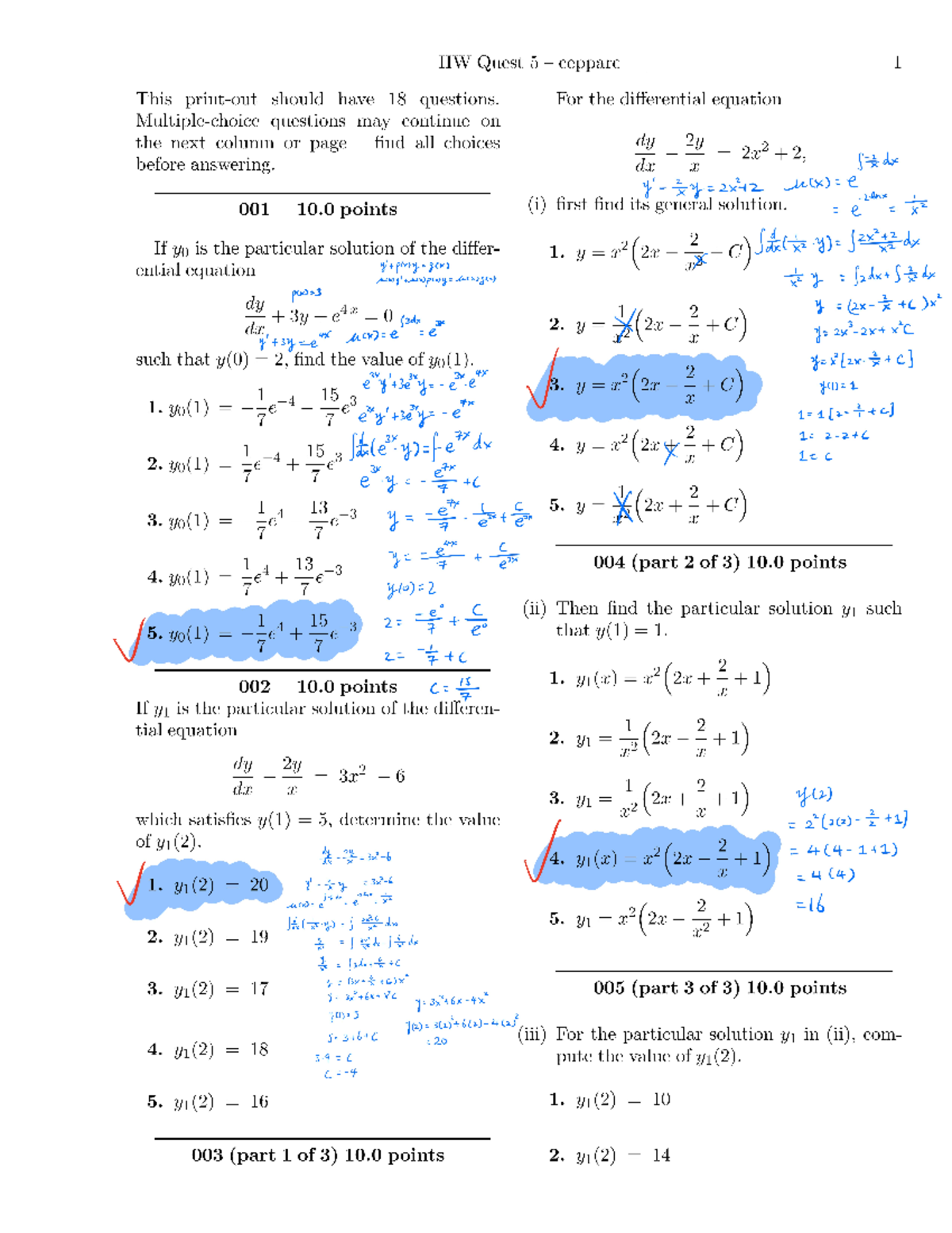Quest 5.1 Exam Review - M 408D - Studocu
