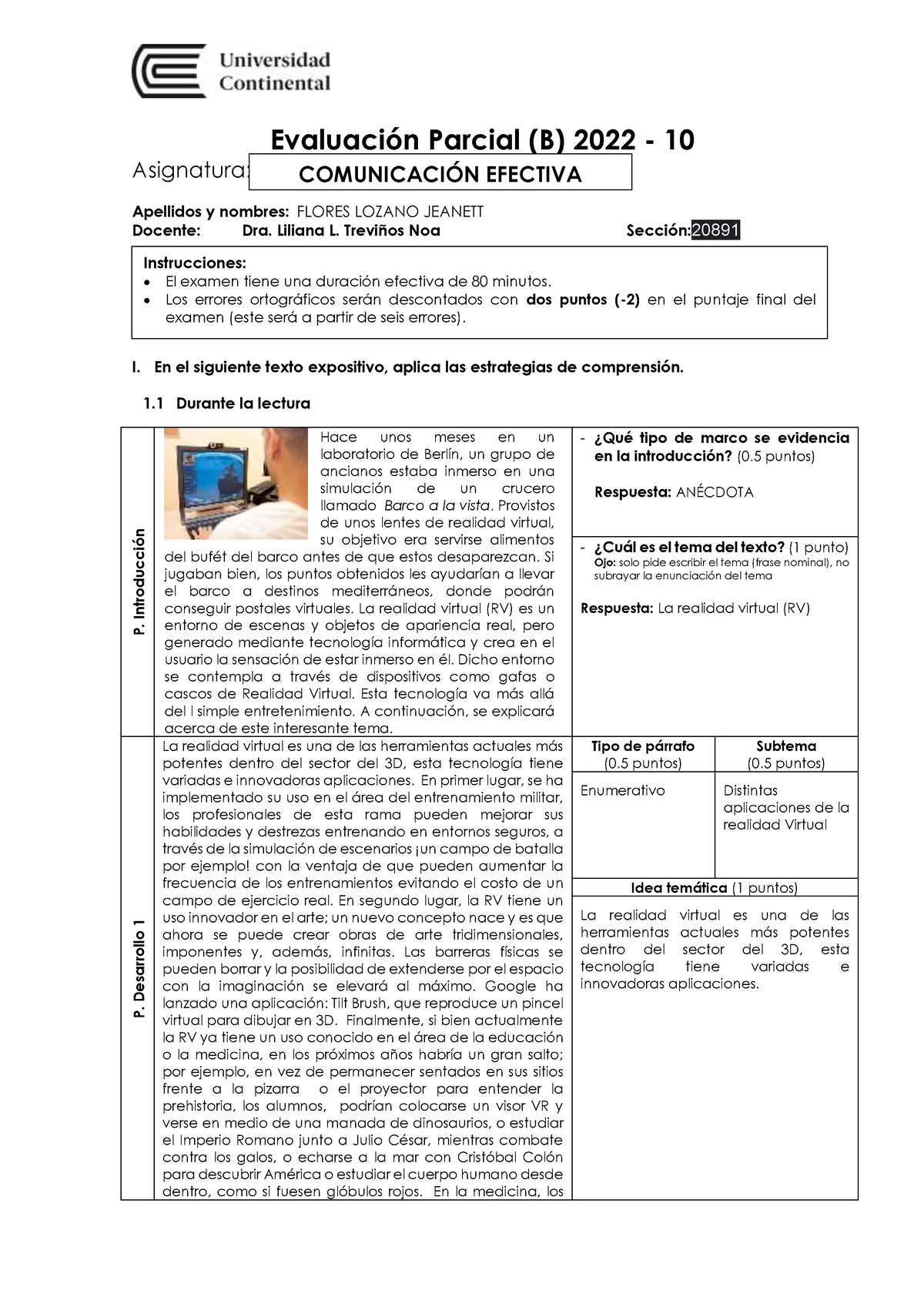 Examen Parcial PDF - Estudiar - Evaluación Parcial (B) 2022 - 10 ...