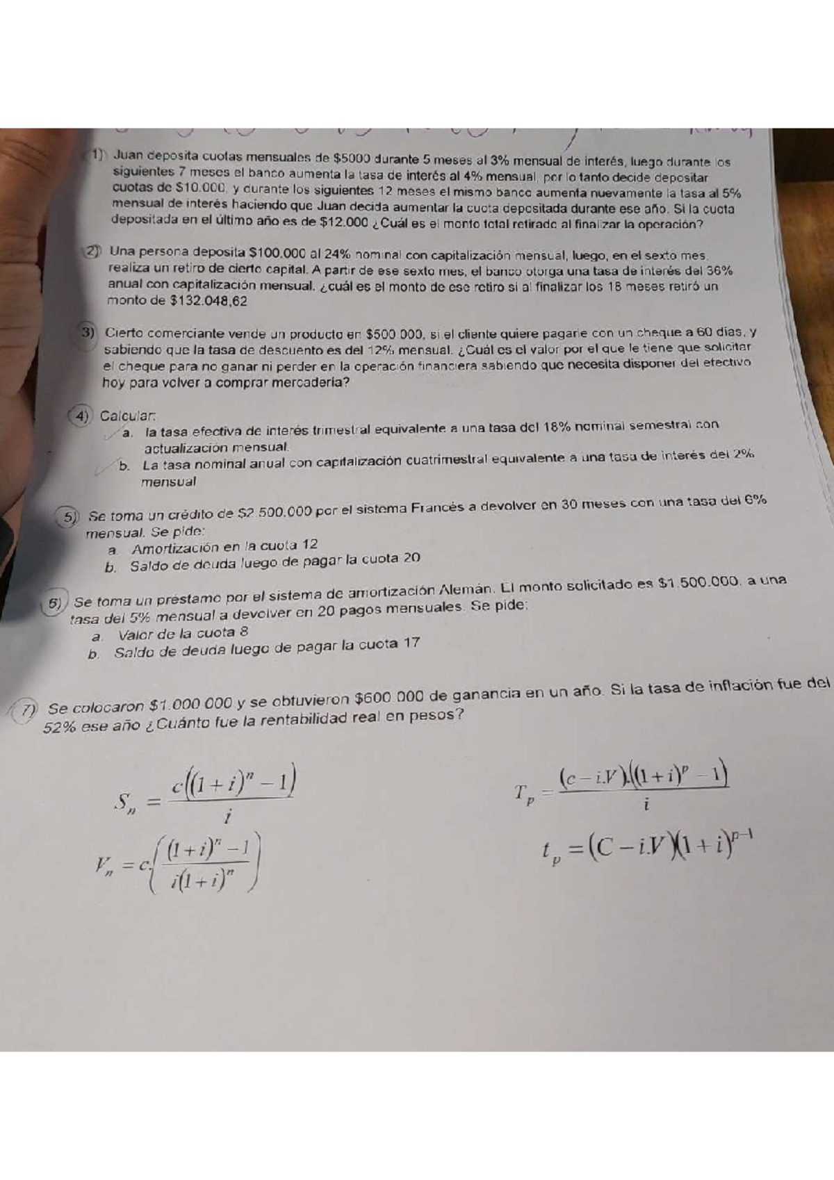 2do Parcial Financiera - Matemática General Y Financiera - Studocu