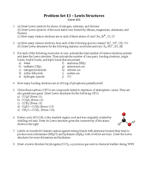 Chem 105 Problem Set 9 - PS 9 - Problem Set 9 – Electron Configurations ...