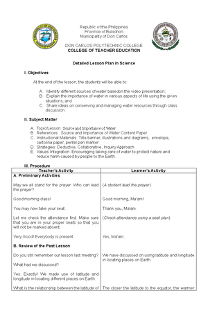 Detailed Lesson Plan in Mathematics 3 - define what is symmetry b ...