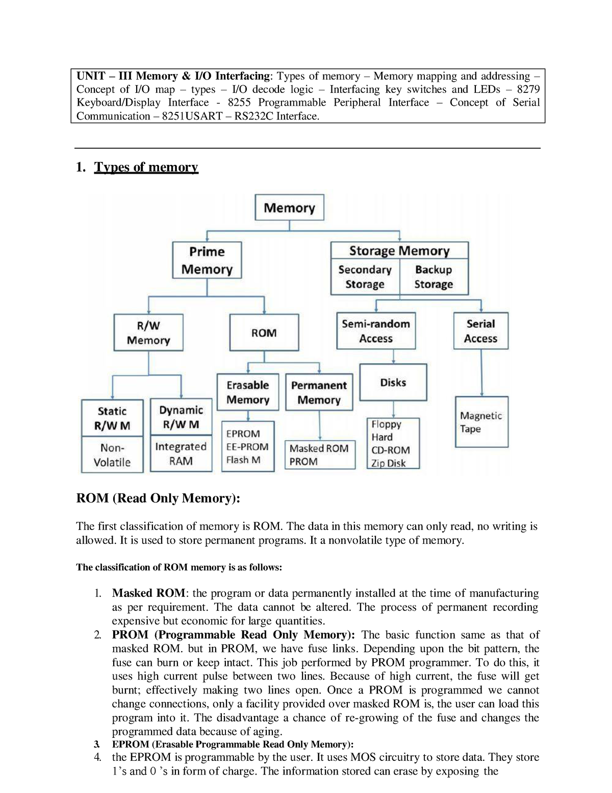 MPMC(U3) - Micro Processors And Micro Controllers Lecture Notes - 1 ...