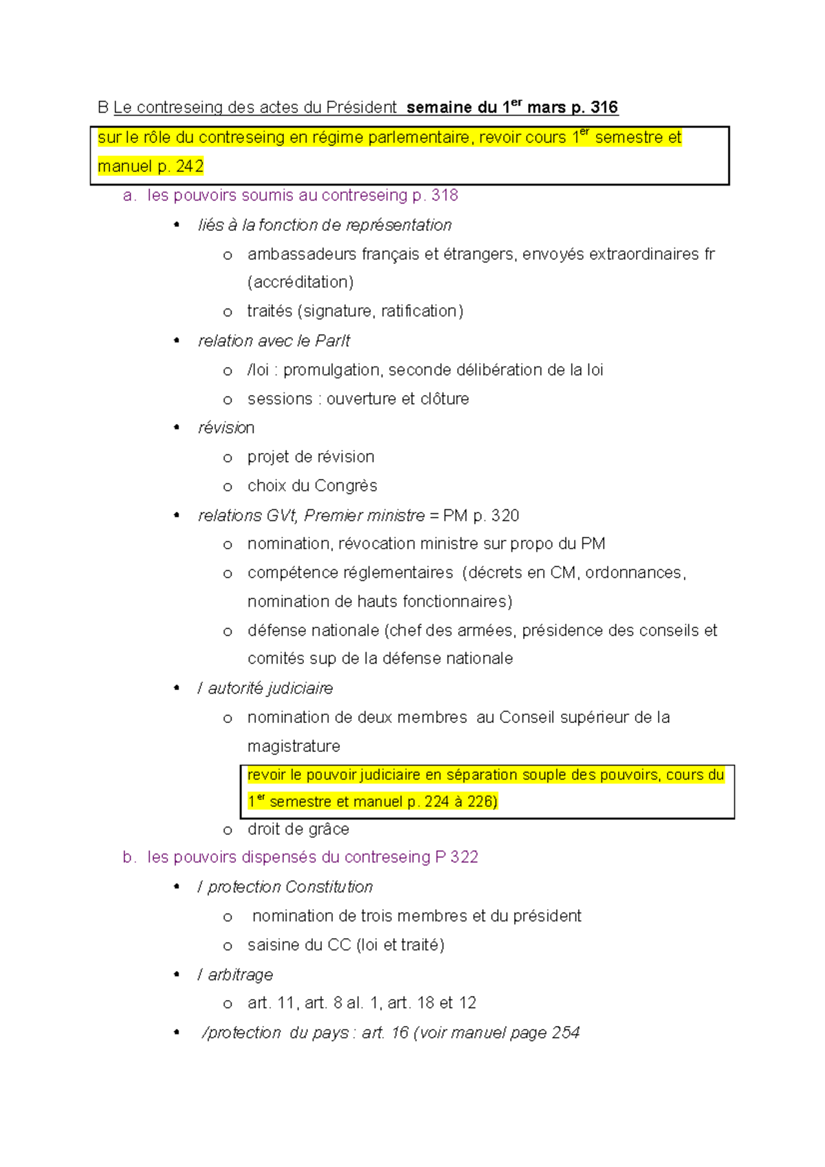 Chef Du Gouvernement - B Le Contreseing Des Actes Du Président Semaine ...