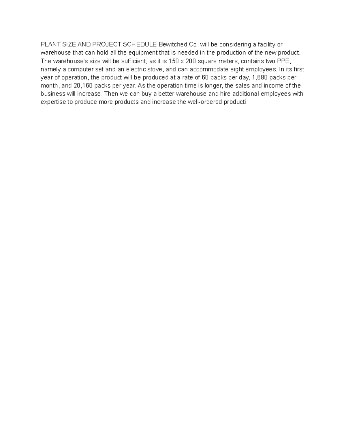 plant-size-and-project-qwqwqwqwq-plant-size-and-project-schedule