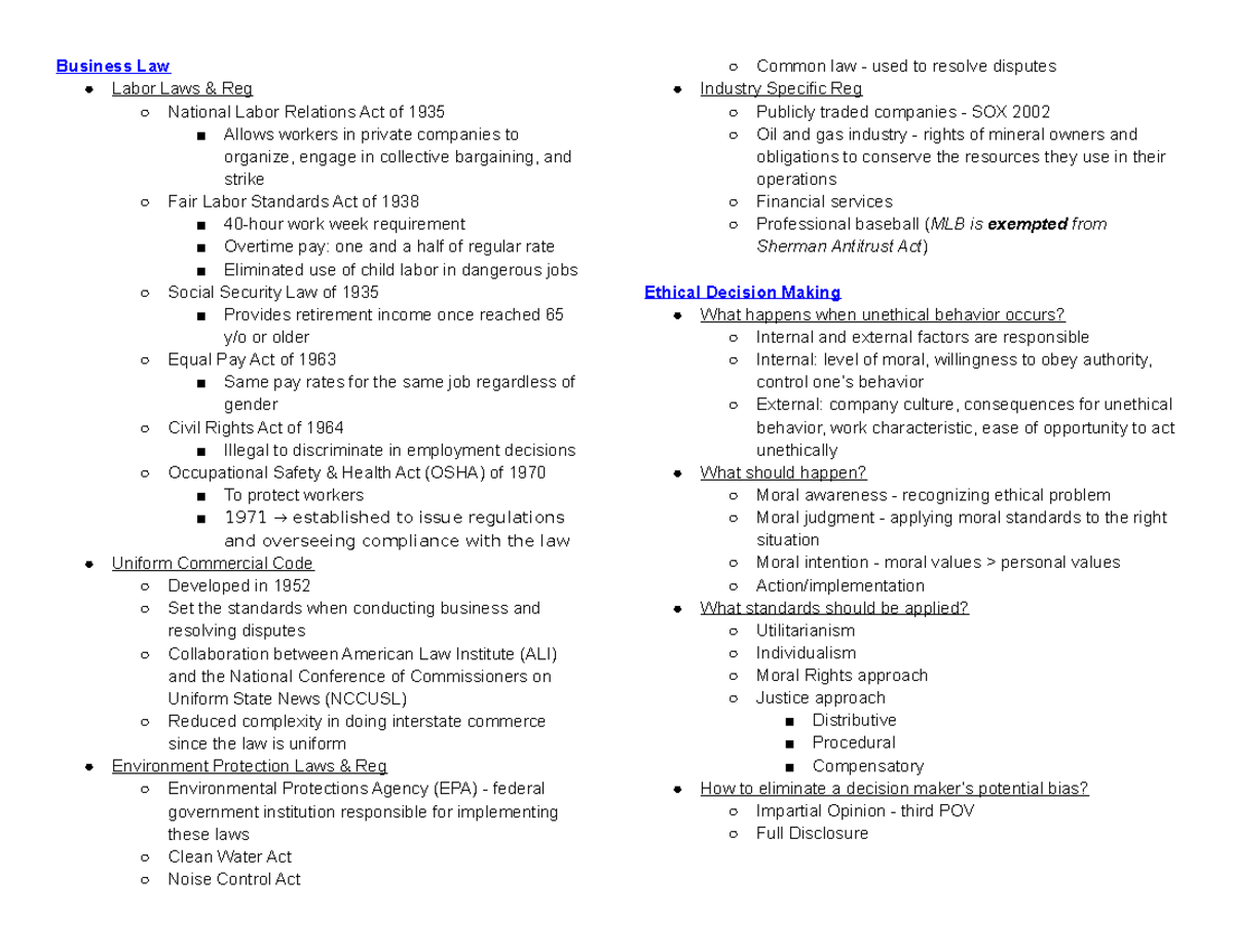 management-ch4-study-guide-business-law-labor-laws-reg-national