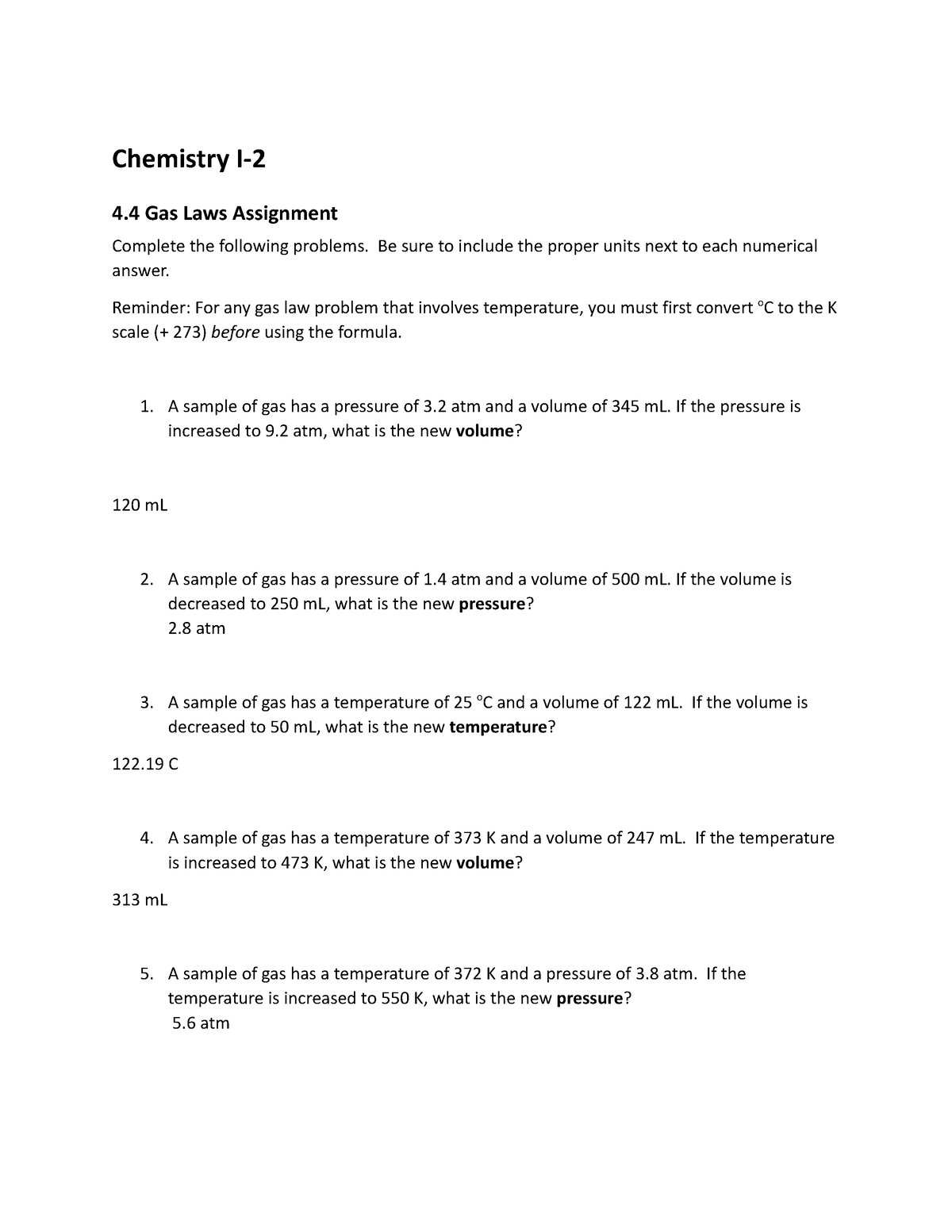 4.4 gas laws assignment