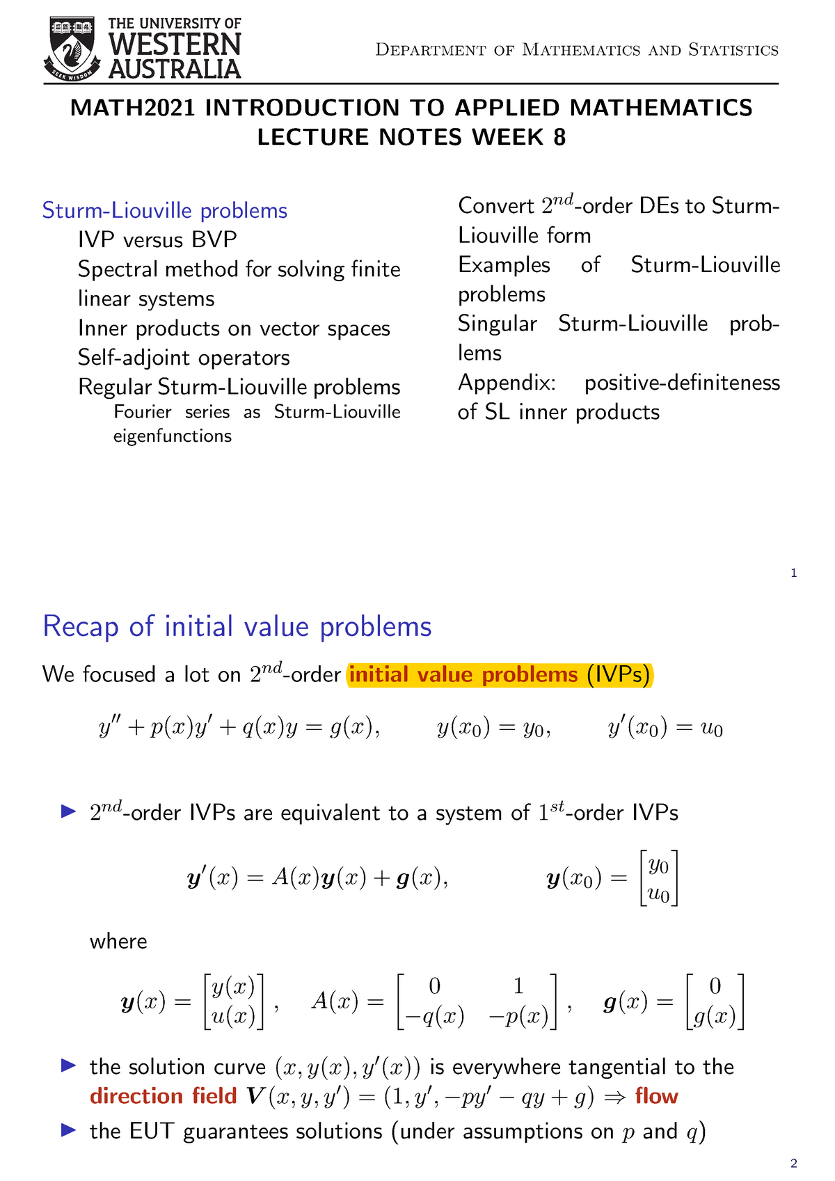 M21 W08 Handout Notes With Fully Answer Studocu