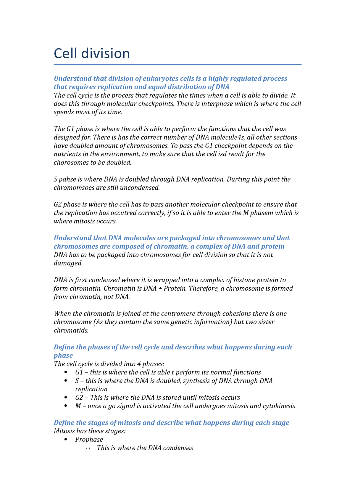 research paper about cell division