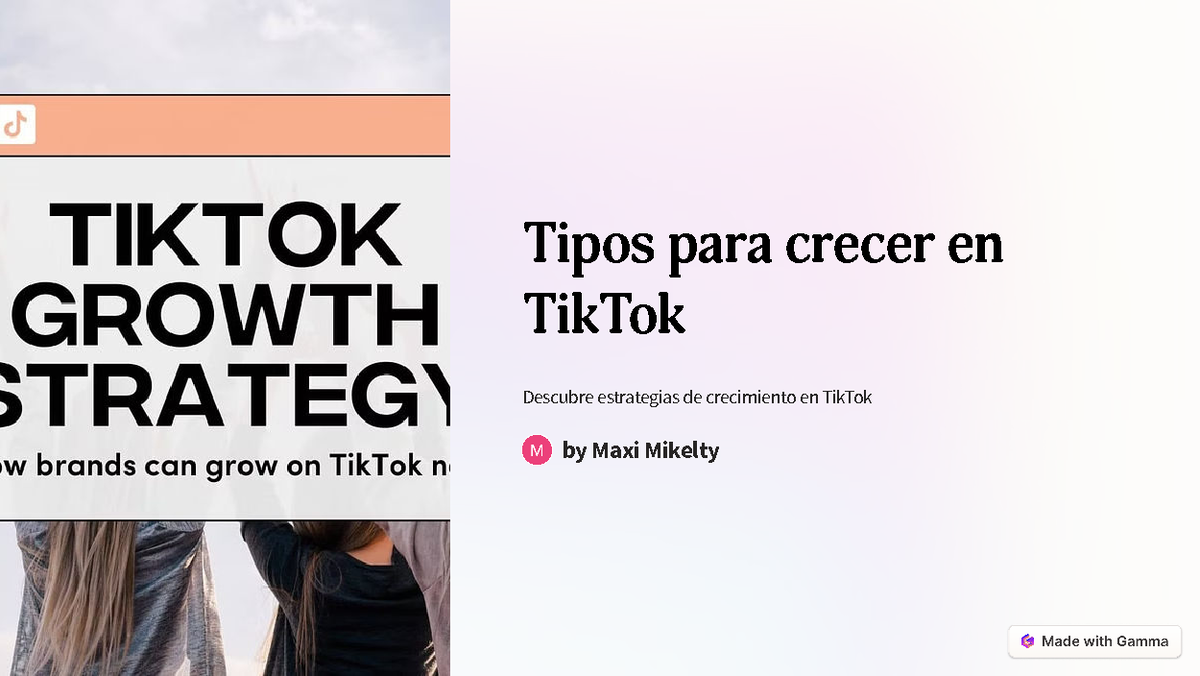 Tipos Para Crecer En Tik Tok Tipos Para Crecer En TikTok Descubre