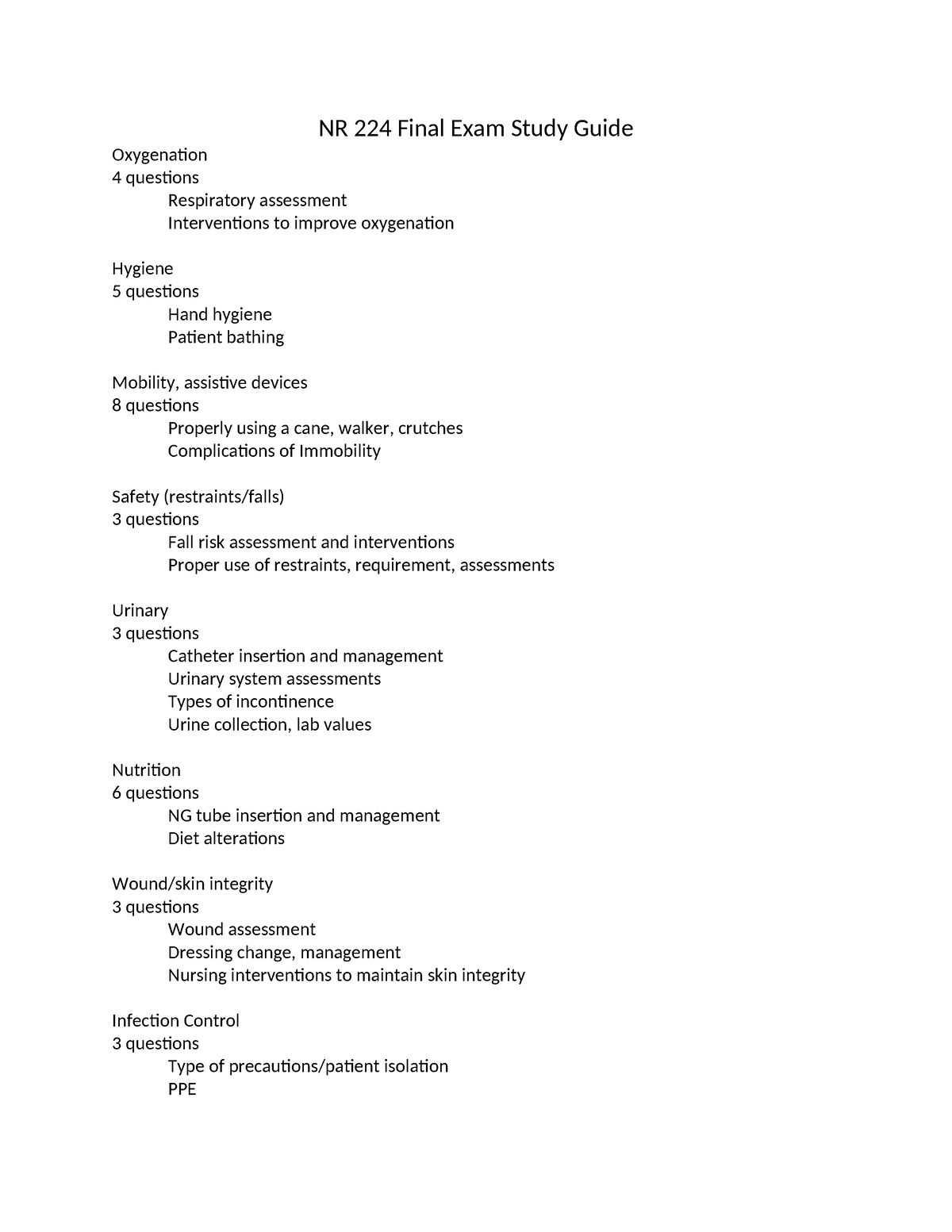 224 Final Exam Study Guide- (1) - NR 224 Final Exam Study Guide ...