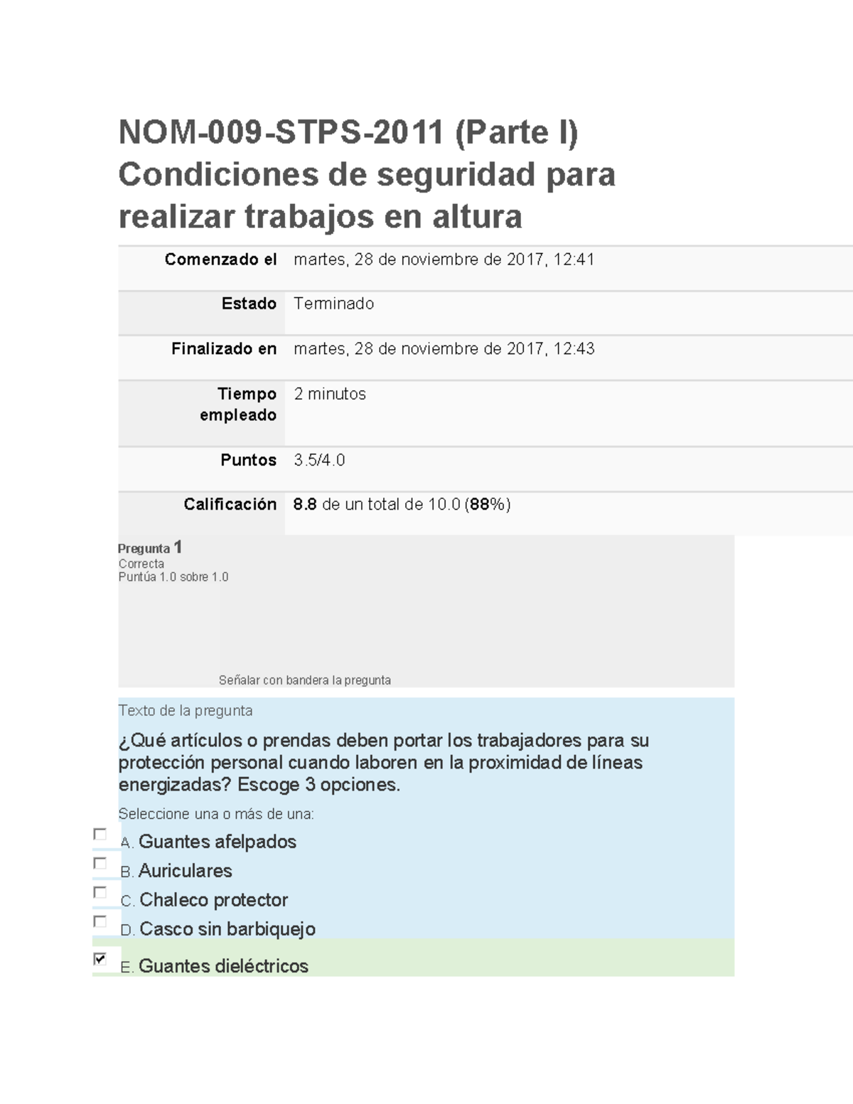 366579771 Nom 009 Examenes - NOM-009-STPS-2011 (Parte I) Condiciones De ...