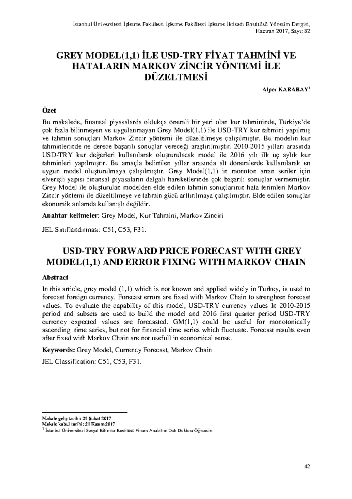 ile-usd-try-fiyat-tahmini-ve-hatalar-n-markov-zincir-y-ntemi-ile