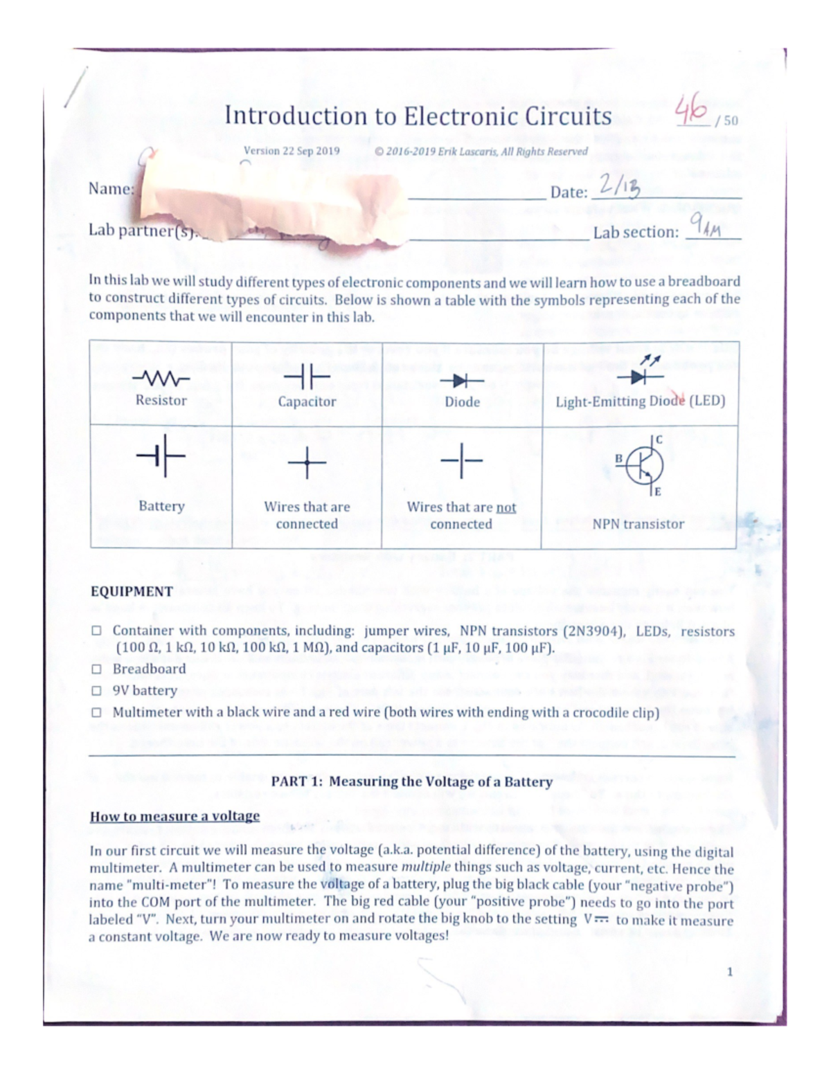 Introduction to Electronic Circuits PHY 112 Studocu