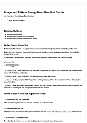 Bayes Exercise - .... - Naive Bayes Classifier from Scratch :)Naive ...