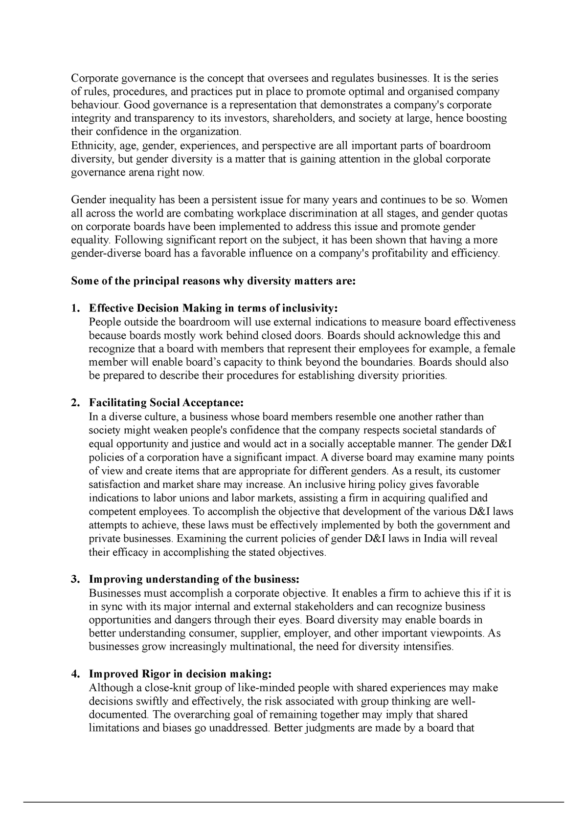 corporate governance research proposal