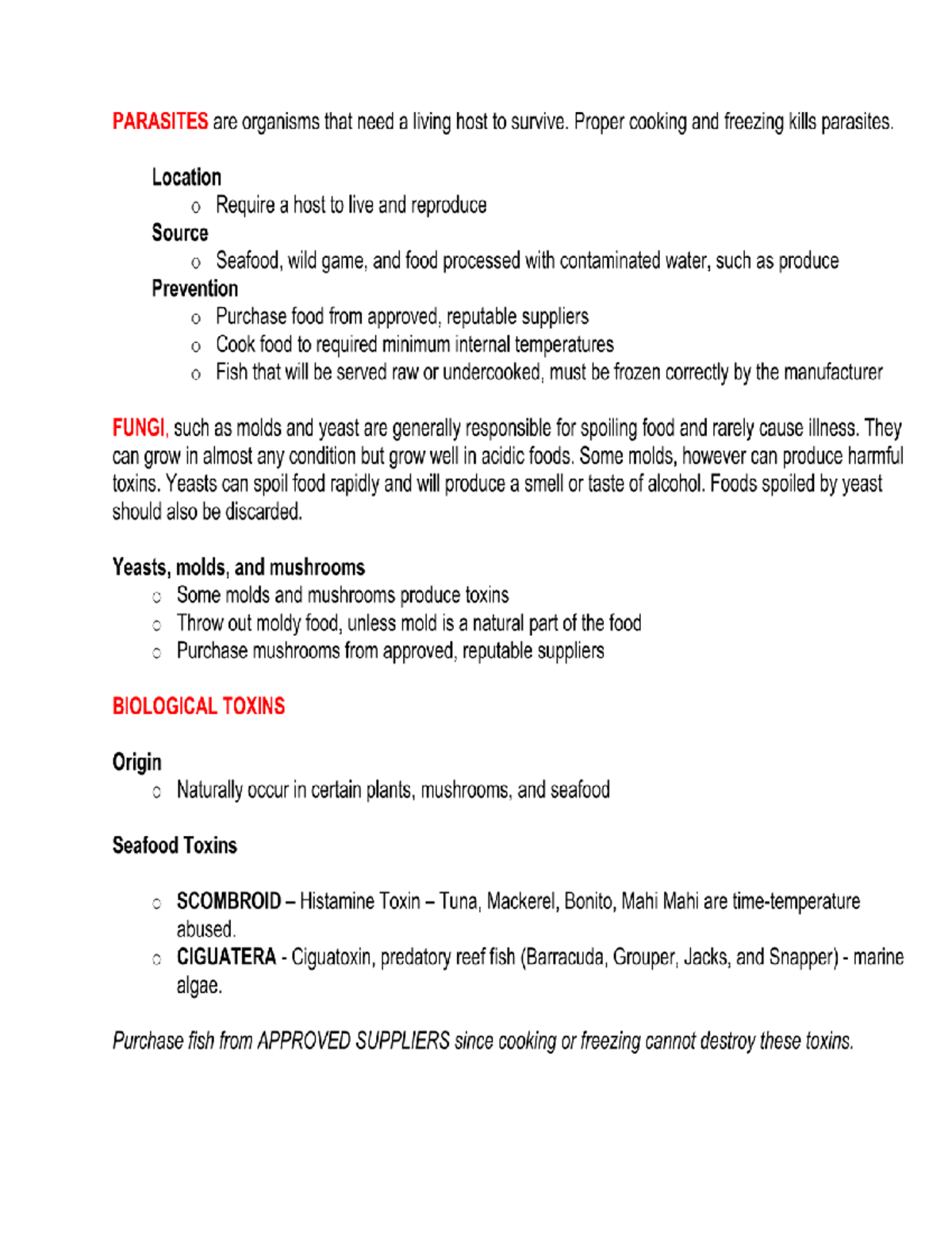 Servsafe NOTE 4 - TTC - CUL 104 - Studocu